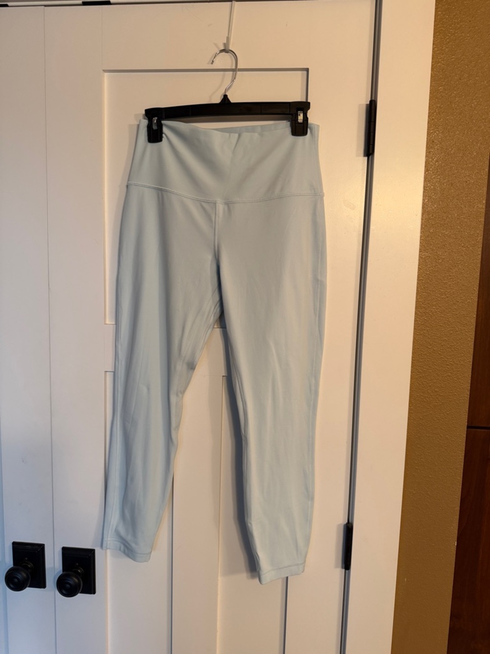 lululemon athletica Pale Blue Cropped Performance Leggings
